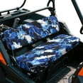 thumbnail image 1 of Yuyamidu Blue Camo Bench Seat Cover Compatible with Kawasaki Mule 4010 4x4 Camouflage Ranger Seat Cover Easy to Install Four Wheeler Accessories, 1 of 7
