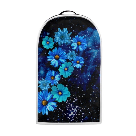 Yuyamidu Blue Daisy Blender Cover for Kitchen Counter Coffee Juice Machine Dust Cover Easy to Clean Polyester Food Processor Protector Stand Mixer Cover with Handle