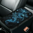 thumbnail image 1 of Yuyamidu Blue Dragonfly Auto Center Console Arm Rest Cover Flannel Car Armrest Seat Box Protector Accessories Fluffy Car Center Console Cushion Pad for Auto SUV Sedan Truck, 1 of 7