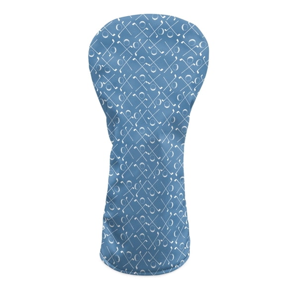 Yuyamidu Blue Golf Ball Golf Club Head Covers for Driver, Fairway Woods Hybrid PU Leather Golf Head Covers Driver Headcover, Fairway Wood Head Cover, Hybrid Head Cover