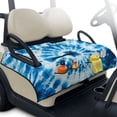 thumbnail image 1 of Yuyamidu Blue Golf Cart Seat Covers Whilpool Tie Dye Club Car Seat Towel with Front Pockets for 2 Person Seats Portable Travel Sports Golf Cart Accessories, 1 of 8