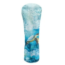 Yuyamidu Blue Sea Turtle Golf Club Head Covers for Drivers, Fairway Woods, and Hybrids, Fashion Head Covers Waterproof Leather Golf Headcover with Soft Lining