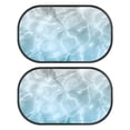 thumbnail image 1 of Yuyamidu Blue Water Car Window Shades 2 Pack Summer Car Side Window Sun Shade for Kids Women Auto Interior Accessories Decor Sun Glare and UV Rays Protection, 1 of 7