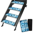 thumbnail image 1 of Yuyamidu Blue Whilpool Tie Dye RV Step Covers 4 Pack RV Camper Step Covers Camper Step Covers Fashion RV Step Rugs 19.5" x 7.5" RV Stair Covers Keep RV Clean, 1 of 7