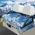 thumbnail image 1 of Yuyamidu Blue Xmas Tree Golf Cart Seat Covers 2 Passenger Flannel Replacement Seat Covers for Club Car, Christmas Golf Cart Seat Towel Blaket, 1 of 8