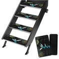 thumbnail image 1 of Yuyamidu Boho RV Step Covers Decorative Cover Hummingbird RV Steps Covers Rugs 4 Pack RV Step Rug Washable RV Camper Step Covers Protects Your RV from Dirt, 1 of 7
