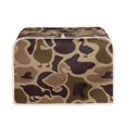 thumbnail image 1 of Yuyamidu Brown Camo Duck 4 Slice Toaster Cover Stain Resistant Wide Slot Bread Maker Dust Cover Anti-Scratch Kitchen Small Appliance Protective Cover for Countertop Home Decor, 1 of 7