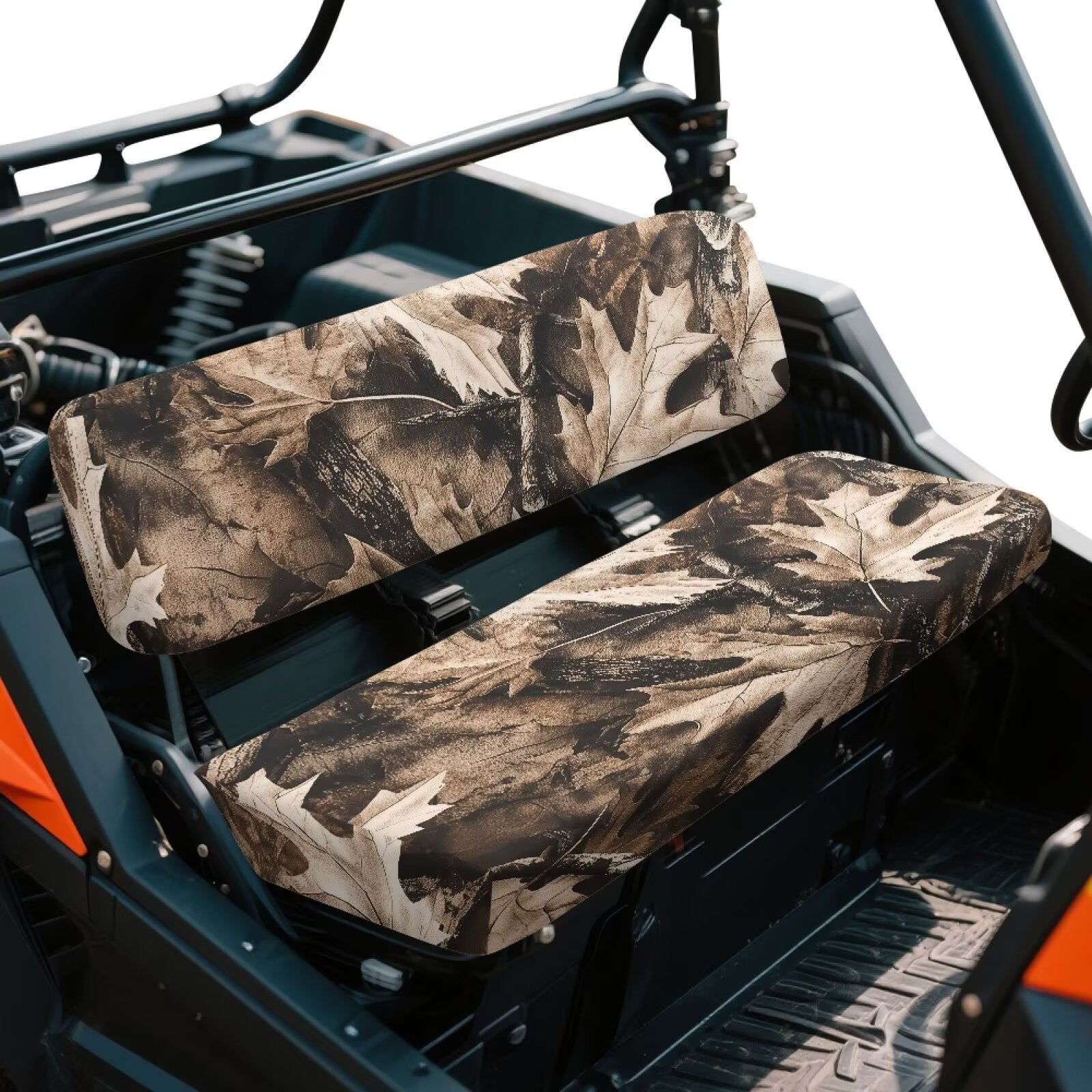 Yuyamidu Brown Camo Hunting UTV Seat Cover Non-Slip Ranger Seat Covers Bench Four Wheeler Accessories Fit for Mule 3010 4x4 2008 2007 2006 2005 2004 2003 2002 2001