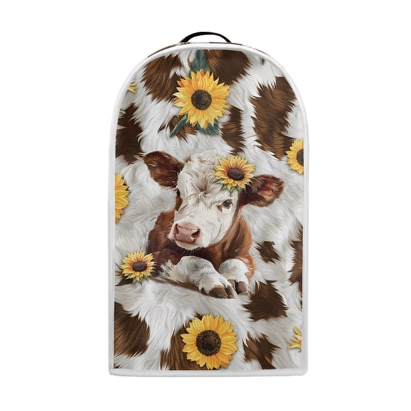 Yuyamidu Brown Cow Print Blender Cover Sunflower Home Juicer Cover Decoration Small Appliance Protector Cover Washable Kitchen Food Processor Covers with Handle
