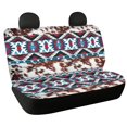 thumbnail image 1 of Yuyamidu Brown Cow Print Car Seat Cover for Back Seat Aztec Auto Back Seat Covers Full Set of 2 Universal Fit Cars, Trucks, SUV, Van, Sedans Accessories, 1 of 4