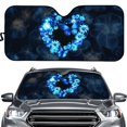 thumbnail image 1 of Yuyamidu Butterfly Car Windshield Sun Shade Daisy Automotive Windshield Sunshades for SUV Truck Van Blue Auto Interior Accessories UV Sun and Heat Reflector, 1 of 5