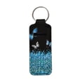 thumbnail image 1 of Yuyamidu Butterfly Chapstick Holder Keychain Portable Lipstick Sleeve for Women Girls Multifunctional Lip Balm Holder Key Chain with Ring Blue Lipsticks Keyrings Pouch, 1 of 6