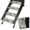 thumbnail image 1 of Yuyamidu Butterfly RV Steps Covers Rugs 4 Pack RV Camper Step Stair Covers Rugs Boho Mandala Flower Camper Step Covers Universal RV Stair Carpet with Hook and Loop, 1 of 7