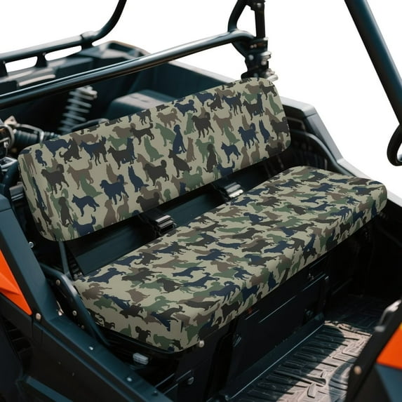 Yuyamidu Camo Dog UTV Seat Covers for Kawasaki Mule 4000 4010 4x4 2009-2023 2025 Soft Breathable Anti-Scratch UTV Seat Cover Fit for Kawasaki Mule 3020 2001-2003, 2 Pack