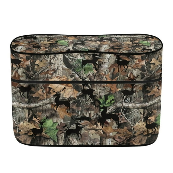 Yuyamidu Camo Hunting 20lb RV Propane Tank Cover Wood Propane Tank Cover Table with Zipper Weather Resistant Gas Cylinder Protective Covers for RV Travel Trailer Camper