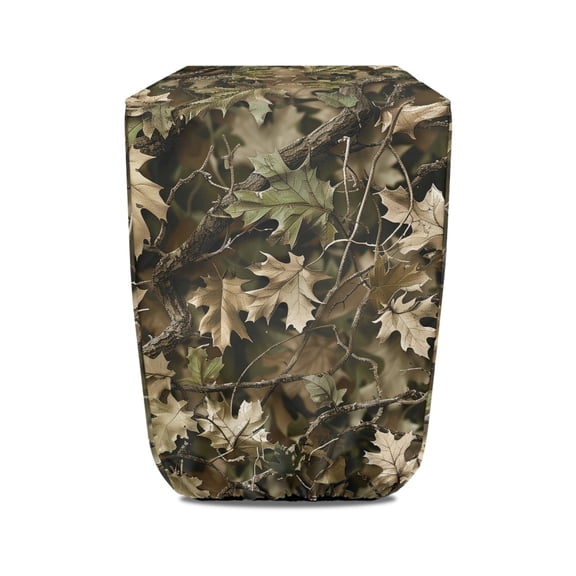 Yuyamidu Camo Hunting Electric Tongue Jack Cover for Travel Trailer Jack Protective Cover Wood Universal Camper Jack Cover Protector for Outside Protection