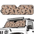 thumbnail image 1 of Yuyamidu Camo Hunting Windshield Sun Shade for Jeep Accordion Foldable 1 Piece Car Sunshade for Jeep Wrangler, Gladiator, Renegade, FJ Cruiser, 1 of 7