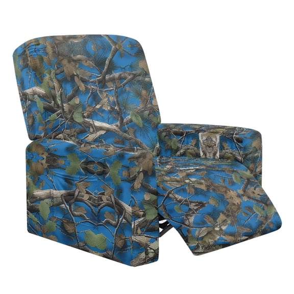 Yuyamidu Camo Lazy Boy Recliner Covers 4 Piece Hunting Recliner Sofa Slipcovers with Pocket Washable Soft Lazyboy Cover for Recliners Chair Home Decor Gift for Holiday