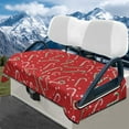 thumbnail image 1 of Yuyamidu Candy Canes Golf Cart Seat Covers Christmas Golfcart Seat Cover Winter Club Car Seats Cushion Flannel Golf Cart Accessories Seat Covers, Red, 1 of 8