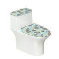 thumbnail image 1 of Yuyamidu Capybara Toilet Round Lid Cover Lemon Tank Lid Cover for Bathroom 2 Pieces Cute Toilet Protector Cover Set Fits Most Toilet Tanks and Lids, Blue, 1 of 7