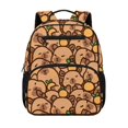 thumbnail image 1 of Yuyamidu Cartoon Capybara Preschool School Backpack for Boys Girls, 13.5 Inch Toddler Backpack with Durable Polyester and Multi-Pocket Design, 1 of 6