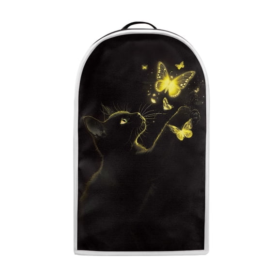 Yuyamidu Cat Blender Cover Dust Cover Anti-Stain Kitchen Appliance Cover Universal for Coffee Juice Maker Dustproof Cover Gold Butterfly Food Processor Cover Home Decor