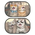 thumbnail image 1 of Yuyamidu Cat Windows Shades for Car Baby Car Window Sun Shades 20 x 12 Inch Auto Rear Sunshade for Side Window for Most Vehicles Replacement Cling Car Sun Shade for Windows, 1 of 7