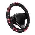thumbnail image 1 of Yuyamidu Cherry Auto Steering Wheel Cover Warm Thick Steering Wheel Protection Universal 15 Inch Sedan Steering Wheel Devorative Accessories for Women, 1 of 7