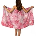 thumbnail image 1 of Yuyamidu Cherry Blossom Bath Wrap Towels for Women Soft Towel Wrap for Sauna Spa, Breathable Bath Towels for Adults Absorbent Body Towel Wrap Terry Cloth Wrap Robe Size XL, 1 of 7