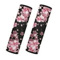 thumbnail image 1 of Yuyamidu Cherry Blossom Car Seat Belt Cover 2 PCS Pink Seatbelt Covers Flannel Car Seat Shoulder Strap Pads for Adults Soft Seat Belt Accessories for Auto Truck Van, 1 of 7