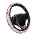 thumbnail image 1 of Yuyamidu Cherry Blossom Car Steering Wheel Covers Fluffy Automobile Steering Wheel Protector for Most Sedans Cars Soft Flannel Steering Wheel Accessories for Girls, Pink, 1 of 7