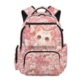 thumbnail image 1 of Yuyamidu Cherry Blossom Kitten Backpack for Girls 8-10 Waterproof 17 Inch Lightweight Multi-Pocket Bookbag with Padded Straps for Elementary School 3rd-4th Grade Back to School, 1 of 8