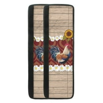 Yuyamidu Chicken Refrigerator Door Handle Cover 2 Pcs Board Kitchen Appliance Handle Decor Cover Reusable Fridge Oven Microwave Handle Protective Cover, Sunflower Daisy