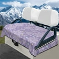 thumbnail image 1 of Yuyamidu Christmas Golf Cart Seat Covers 2 Passenger, Snowflake Golf Cart Seat Covers Purple Flannel Gof Cart Seat Blanket Club Car Accessories, 1 of 8