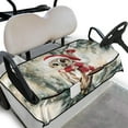 thumbnail image 1 of Yuyamidu Christmas Golf Cart Seat Covers 2 Passenger, Xmas Owl Golf Cart Seat Covers with Shortage Pockets Cute Gof Cart Seat Blanket Club Car Accessories, 1 of 7