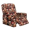 thumbnail image 1 of Yuyamidu Christmas Reclining Chair Covers 4 Pieces Dachshund Recliner Sofa Slipcovers with Pocket Breathable Lazyboy Cover for Recliner Chair Gift for Housewarming, 1 of 8