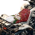thumbnail image 1 of Yuyamidu Christmas Snowman ATV Seat Cover Protector Universal 4-Wheeler Seat Cushion Covers Anti-Slip Waterproof, Fit for Most Polaris Sportsman Polaris Scrambler Honda Rancher, 1 of 7