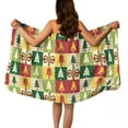 thumbnail image 1 of Yuyamidu Christmas Towel Wrap for Women Elastic Bath Wrap with Pocket Xmas Tree Bathroom Towels with Adjustable Closure Buffalo Grid Shower Towel Wrap Size L, 1 of 7