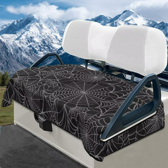 Yuyamidu Cobweb Golf Cart Seat Covers Halloween Golf Cart Seat Towel Winter Club Car Seats Cushion Flannel Travel Sports Golf Cart Accessories