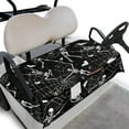 thumbnail image 1 of Yuyamidu Cobweb Golf Cart Seat Covers Skull Club Car Seat Towel Blanket with 4 Front Pockets Halloween Golf Cart Cushion Covers Club Car Accessories, 1 of 7