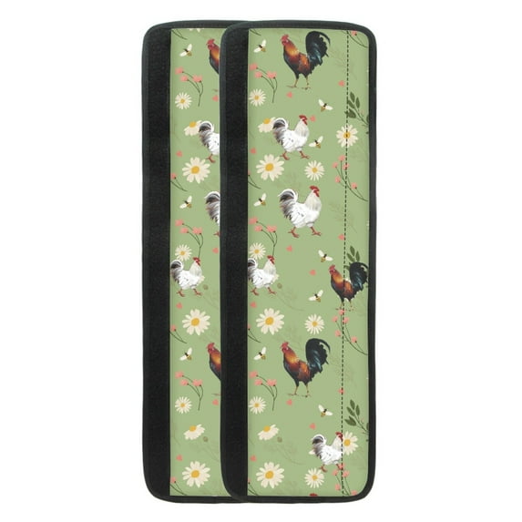 Yuyamidu Cock Refrigerator Door Handle Cover 2 PCS Daisy Kitchen Appliance Handle Protective Cover Antiskid Protector Sleeves for Oven Dishwasher Cabinet Handles, Green