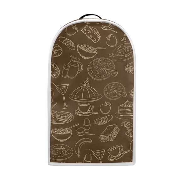 Yuyamidu Coffee Theme Blender Cover Stain Resistant Coffee Juice Machine Blender Dust Cover Universal Stand Mixer Case Kitchen Appliance Decorative Cover, Brown
