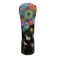 thumbnail image 1 of Yuyamidu Colorful Boho Flowers Golf Club Head Covers for Driver Fairway Woods Hybrid Headcovers Butterfly Golf Club Covers PU Leather Golf Club Headcover, 1 of 8