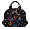 thumbnail image 1 of Yuyamidu Colorful Dog Lunch Box for School Student Insulated Lunch Bag for Kids Girls 6-8/8-10 Reusable Food Handbags Case 3rd Grade Cute Cooler Bags with Detachable Strap, 1 of 7