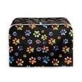 thumbnail image 1 of Yuyamidu Colorful Dog Paw Toaster Cover 4-Slice Wide Slot Bread Maker Machine Dust Cover Anti Splash Kitchen Appliance Dustproof Cover Lightweight Bakeware Protector, 1 of 7