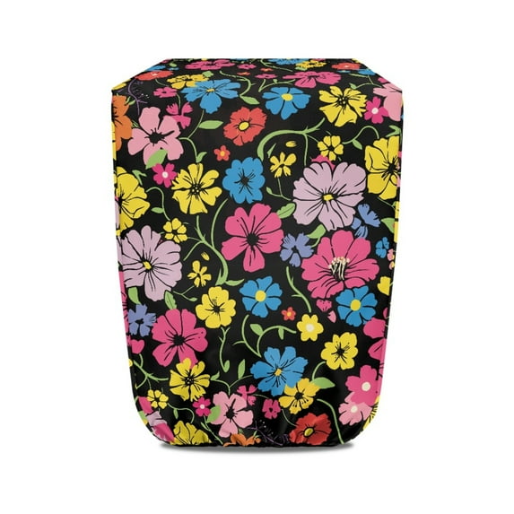 Yuyamidu Colorful Flower Electric Tongue Jack Cover for Travel Trailer RV Jack Head Protective Cover Foldable RV Electric Jack Cover Universal Camper Jack Protector