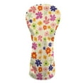 thumbnail image 1 of Yuyamidu Colorful Flowers Golf Club Head Covers for Woods, Driver, Fairway, Hybrid Waterproof PU Leather Golf Head Cover Floral Golf Headcover, 1 of 7