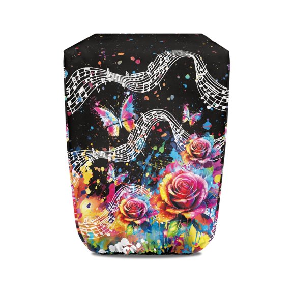 Yuyamidu Colorful Rose Electric Tongue Jack Cover for Travel Trailer Jack Head Protective Cover Butterfly RV Electric Jack Cover Universal Camper Jack Protector