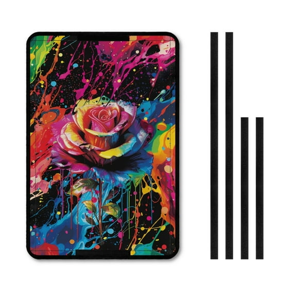 Yuyamidu Colorful Rose RV Door Window Shade for Camper, Travel Trailer, Motorhome Flower RV Blackout Shades Universal Fit RV Shades for Camper Windows