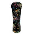 thumbnail image 1 of Yuyamidu Colorful Sea Turtle Golf Club Head Covers Hibiscus Driver Headcover Fairway Wood Head Cover Hybrid Headcover, Waterproof PU Leather Golf Head Covers, 1 of 8
